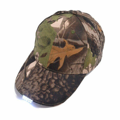 LED Baseball Cap Night Riding Hunting Hat Flashlight Fishing Hike Sport 14*18 CM