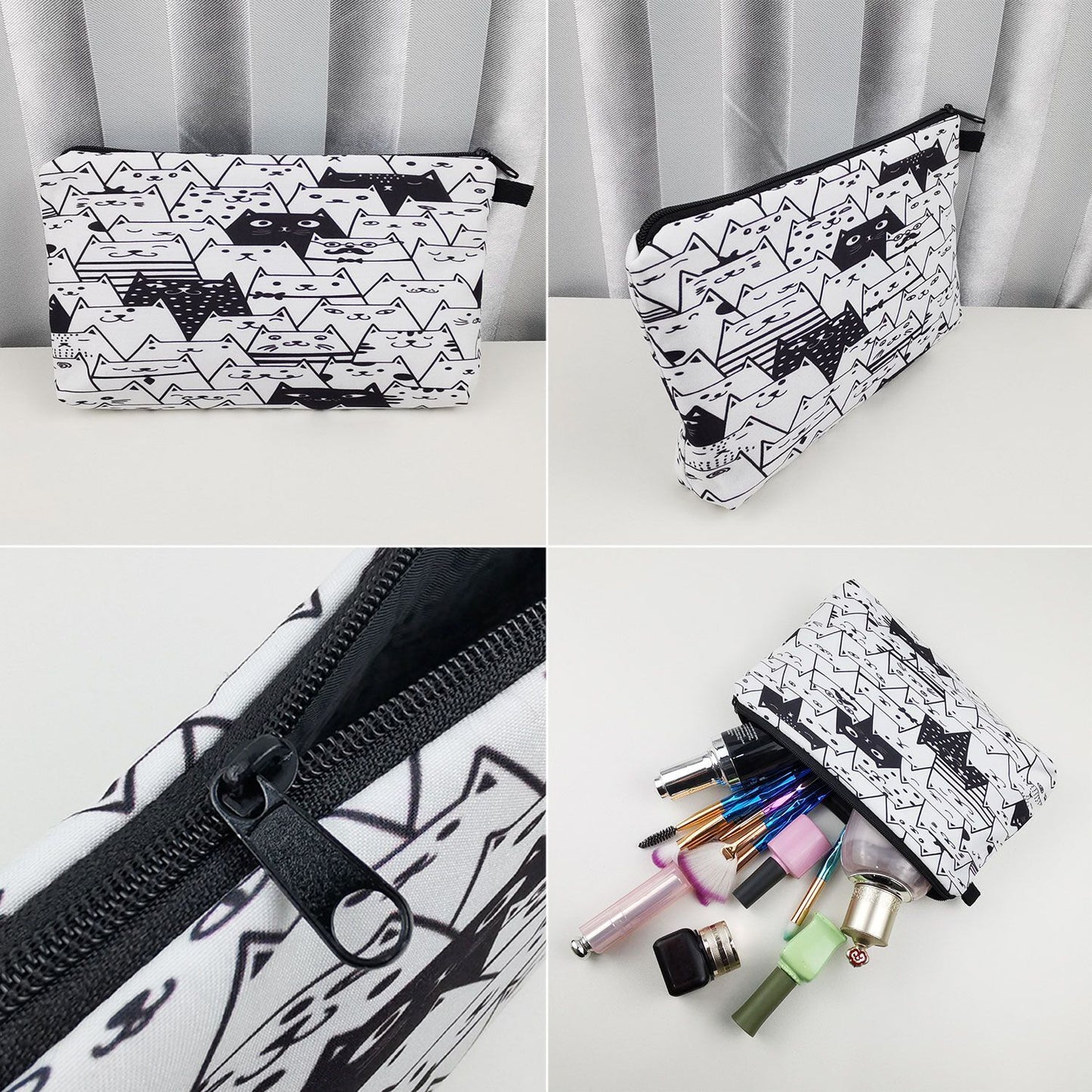 Cosmetic Bags Organizer Storage Purse Multifunction Traveling Makeup Pouch 1 PC