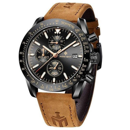 Military Men's Watch Sport Chronograph Leather Infantry Reloj Para Hombre Sports
