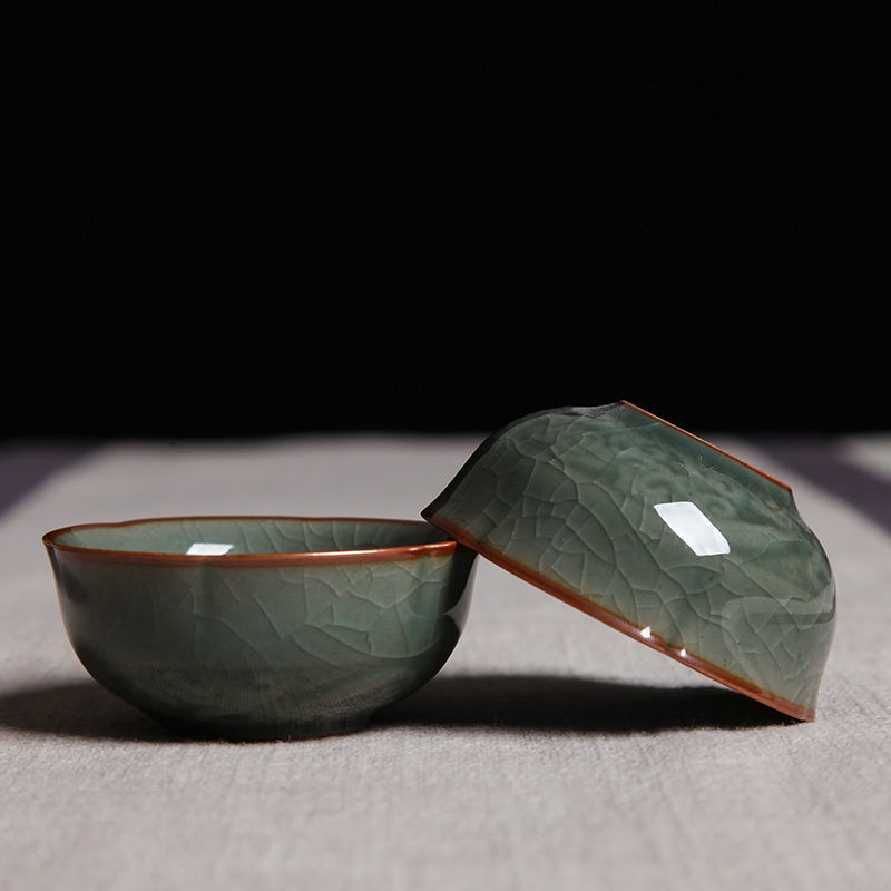 Longquan Celadon Portable Kung Fu Tea Set A Pot of Two Teacup