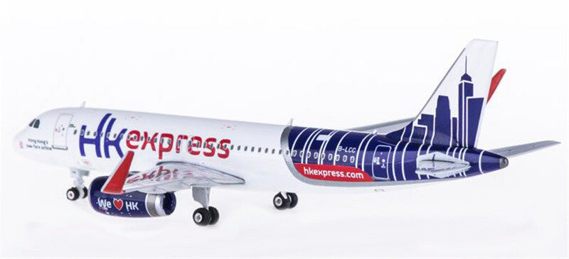 Phoenix HK Express Airbus A320 B-LCC 1:400 DIECAST Aircraft Pre-builded Model