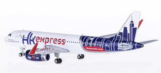 Phoenix HK Express Airbus A320 B-LCC 1:400 DIECAST Aircraft Pre-builded Model
