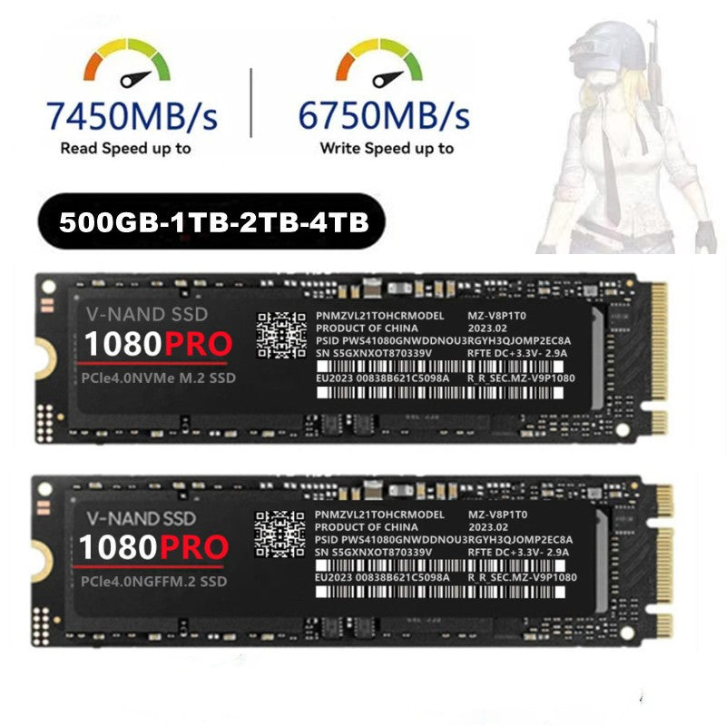 M2 2280 PCIe 4.0 solid-state drive high-speed storage device 1080P RO 4TB NVME-