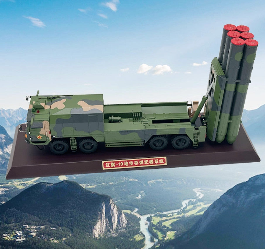 47CM 1:32 China HQ-19 Surface to Air Missile System Launcher Truck Diecast Model