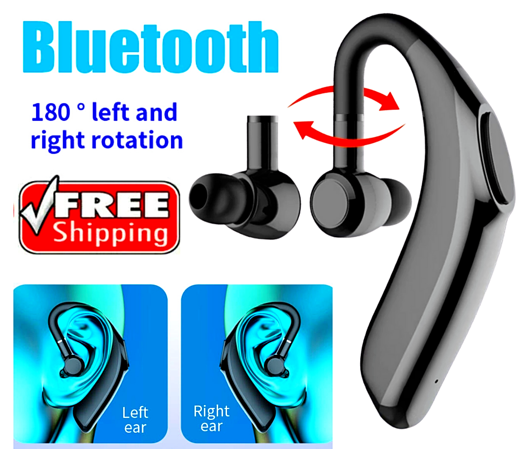 Wireless Bluetooth 5.1 Earpiece Noise Cancelling Driving Trucker Headset Earbuds