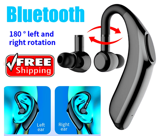 Wireless Bluetooth 5.1 Earpiece Noise Cancelling Driving Trucker Headset Earbuds