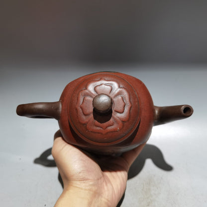 Chinese Yixing Zisha Clay Handmade Exquisite Teapot（高酒壶 底款：时大彬）