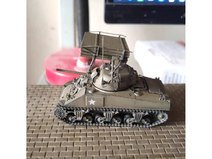 1/72 Us M4 Sherman Tank With Calliope Rocket Launcher Painted Finished Model