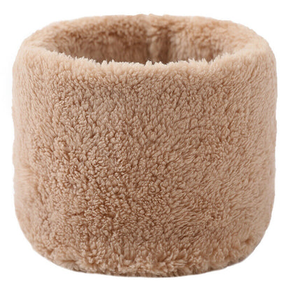 Unisex Winter Warm Plush Ring Scarf Faux Rabbit Fur Headband Collar Bandana