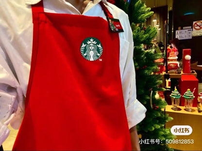 Starbucks Classic Green Apron Employee Store Specialty Coffee Master Lace Up Apr