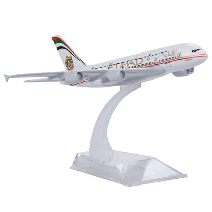 1:400 16cm A380 Etihad Airways Airplane Model Plane Alloy Aircraft Ornaments