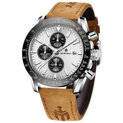 Military Men's Watch Sport Chronograph Leather Infantry Reloj Para Hombre Sports