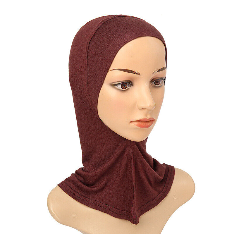 Women's Under Scarf Hat Cap Bone Bonnet Ninja Hijab Islamic Neck Cover Muslim*US