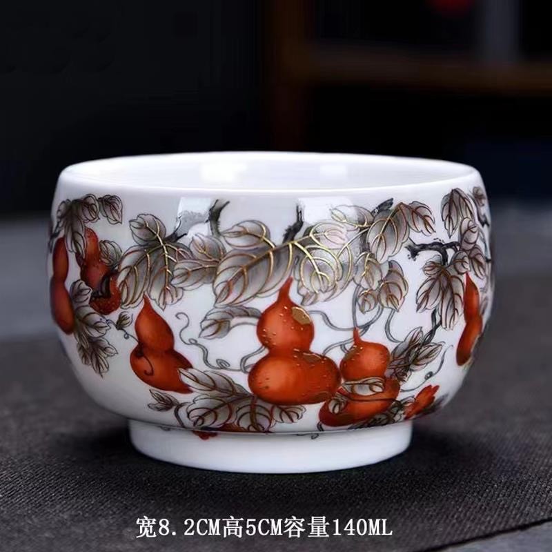 1pc Hulu Little Arhat Master Single Cup Ceramic Kung Fu Tea Set