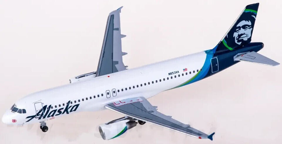 1:400 AeroClassics Alaska AIRBUS A320 Passenger Airplane Diecast Aircraft Model