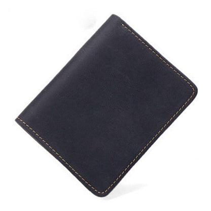 Leather Card Clamps Men's Wallet Card&ID Holder Bag Purse Cash Clip Billfold Bag