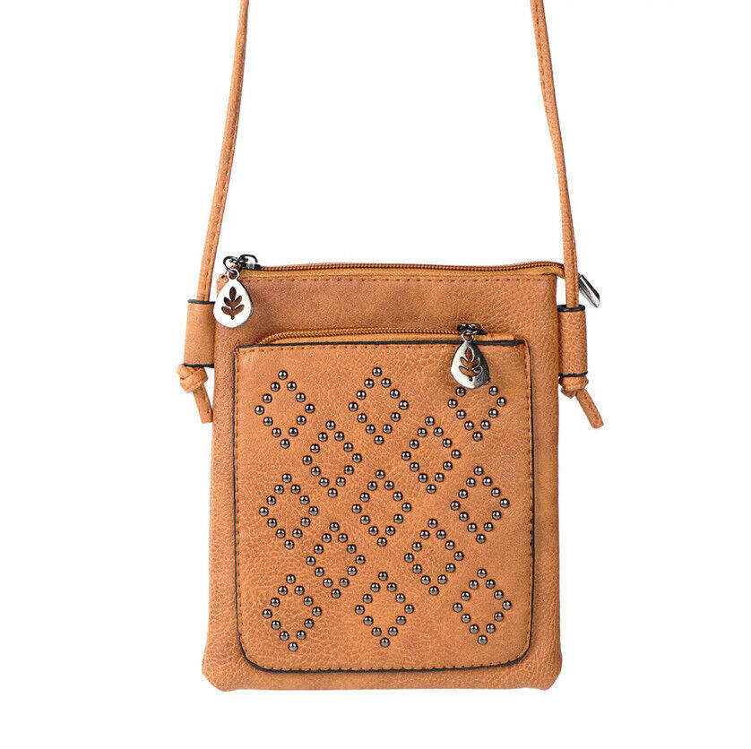 CELELA Women Ladies Studded Crossbody Shoulder Bag Purse Wallet USA