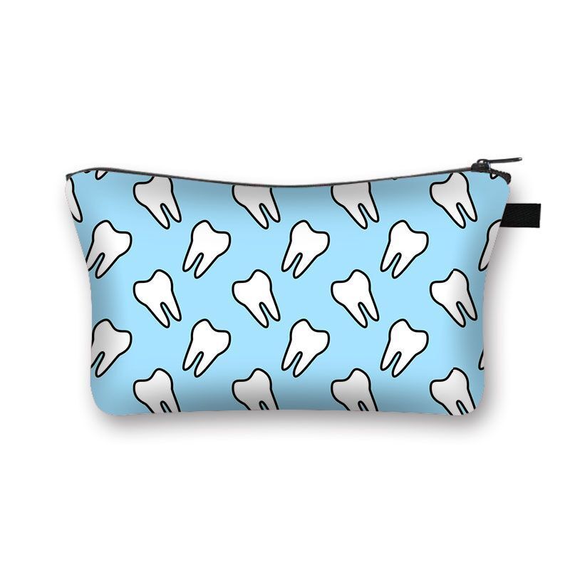 Cartoon Print Cosmetic Case Makeup Bag Organizer Travel Storage Purse 15*13*21CM