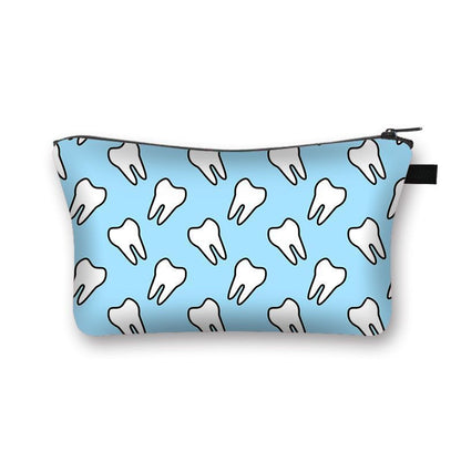 Cartoon Print Cosmetic Case Makeup Bag Organizer Travel Storage Purse 15*13*21CM