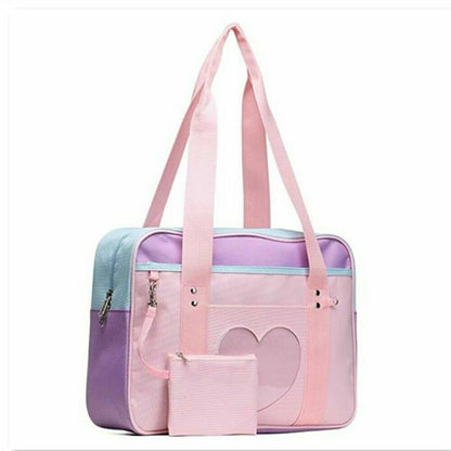 Women Girl Lolita Handbag Japanese High School JK Uniform Shoulder Bag Travel #