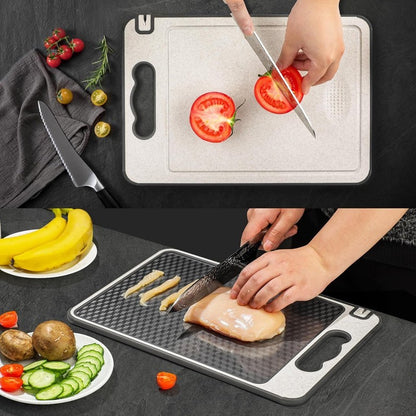 Titanium Cutting Board Double-Sided Titanium Chopping Boards for Kitchen Camping