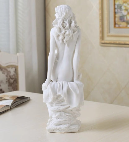 12" Beauty Girl Statue Godness Art Model Decor Artwork Home Table Collection