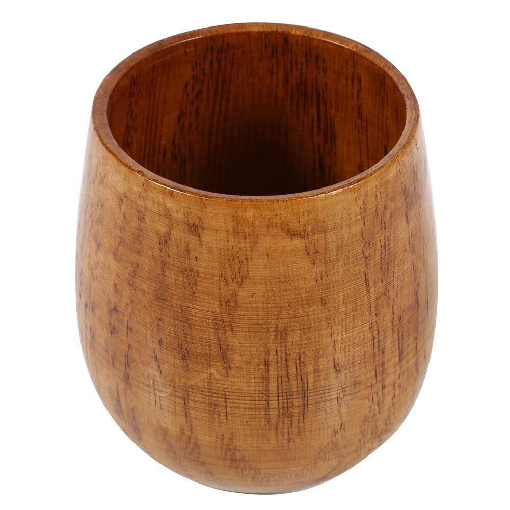 Wooden Cup Primitive Log Color Handmade Natural Wood Coffee Tea Beer Juice AOS