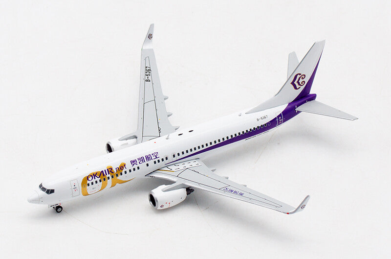 JC Wings OKAIR for BOEING 737-800 B-5367 1/400 diecast plane model aircraft