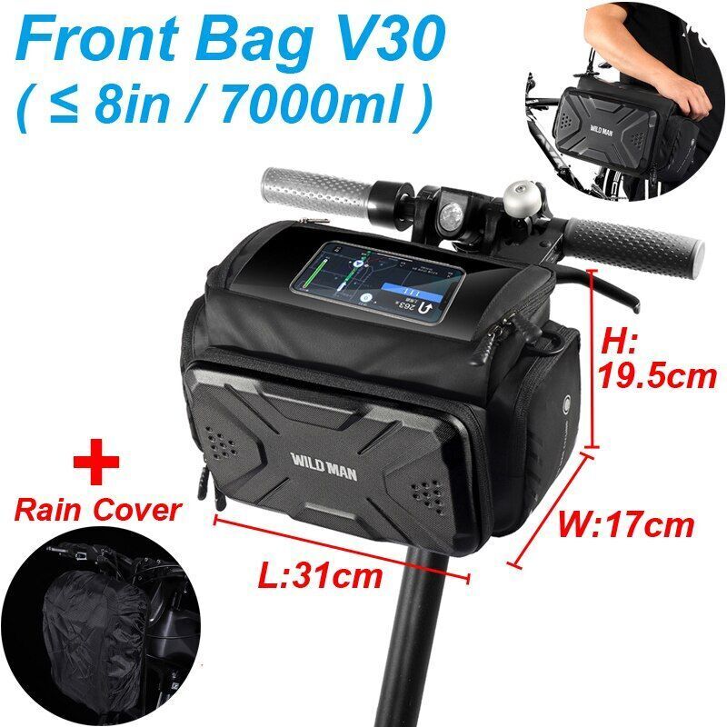 Electric Scooter Bag Phone Holder Waterproof Accessories Bicycle Front 3L 4L 5L