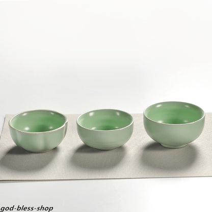 Ruyao Crackle Glaze Tea Cup Chinese Porcelain Kungfu Cup Of Tea China Ceramic