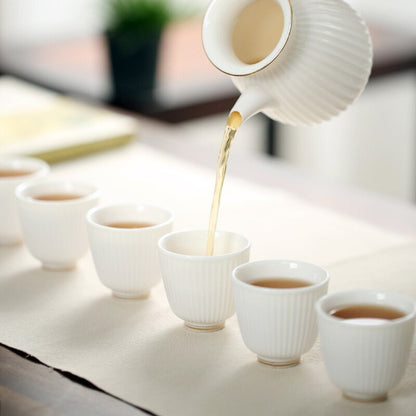 Sheep Fat Jade Ceramic Whiteware Tea Cup Ceramic Teacup Tea Ceremony Cup