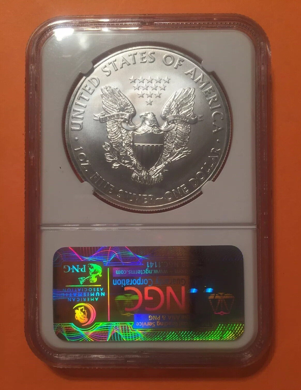 2012 American Silver Eagle ASE Coin 1oz FINE Silver NGC Holder MS69 美国鹰洋银币 MS 69