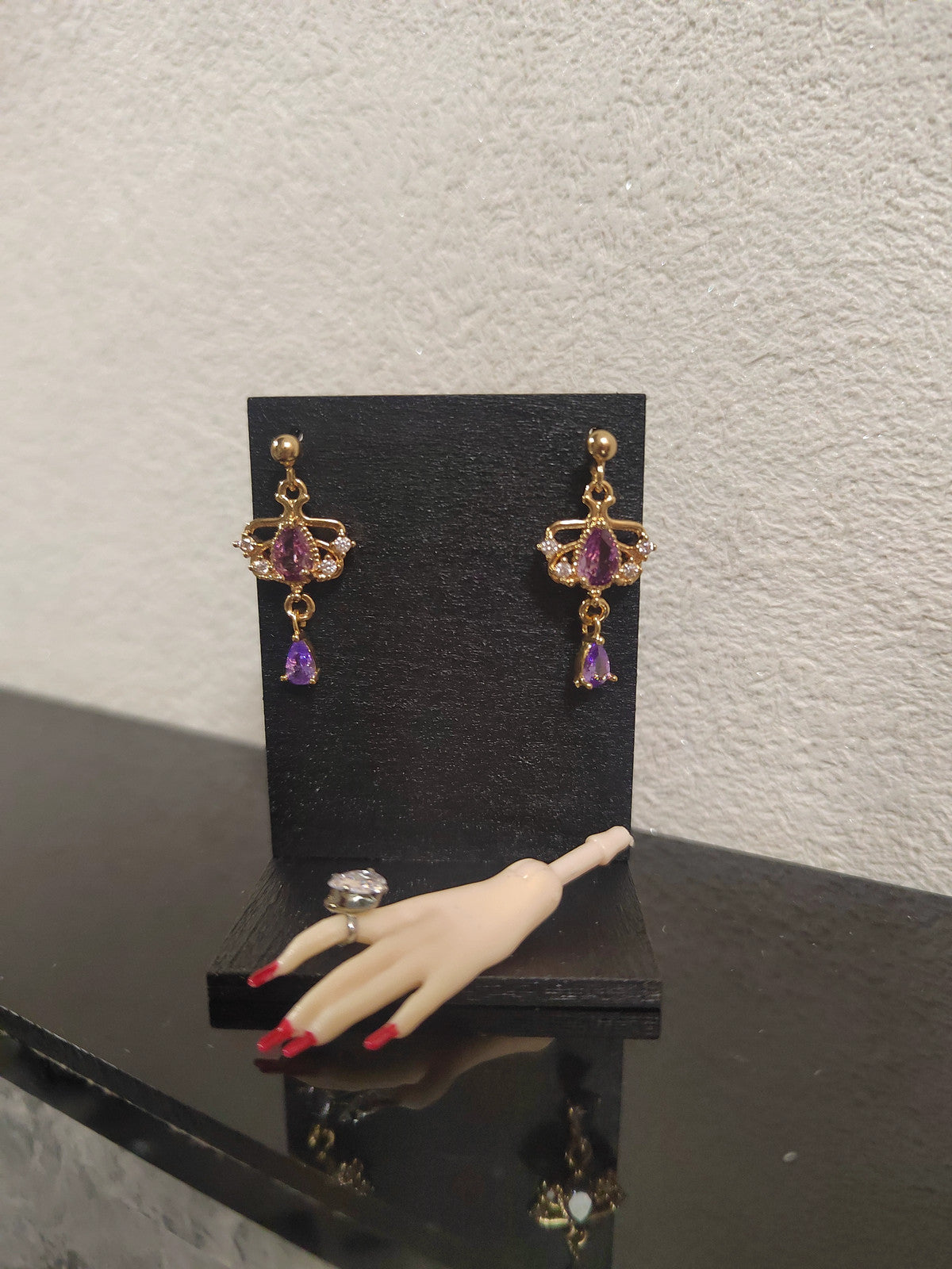 1/6 Female Micro-set Zirconia Teardrop Earrings For 12" Ph Action Figure Body