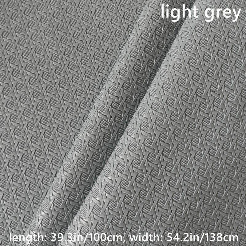 100cm Weaving Pattern Faux Leather Fabric Cloth F DIY Sofa Cover Bag Upholstery