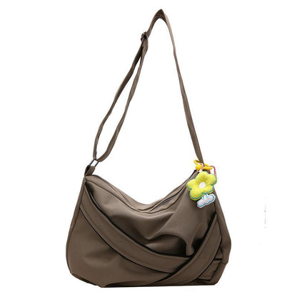 Shoulder Bag Versatile Small Fresh Canvas Crossbody Bags Large Purse Geometric