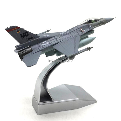 1/100 General Dynamics F16C Fighting Falcon Airplane Model Diecast Plane Model