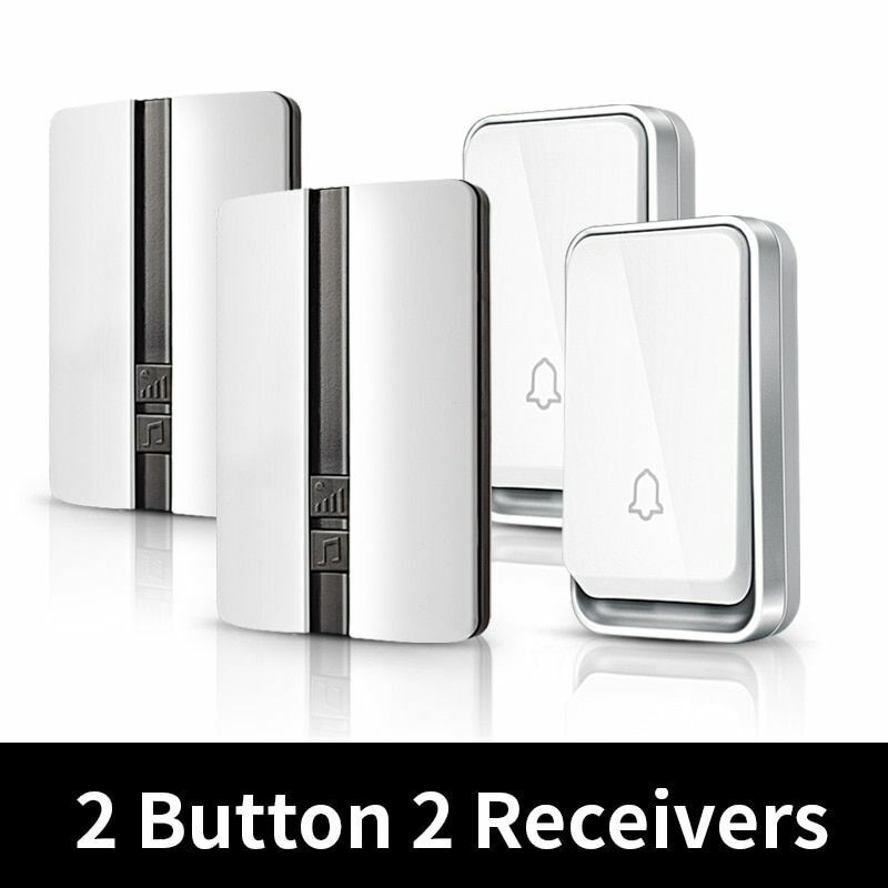 Wireless Doorbell Waterproof Self-powered Smart Door Bell No Battery Required