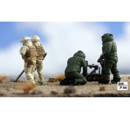 Homemade 1/72 U.S. Demining and Bomb Disposal Team Finished Colored Model-