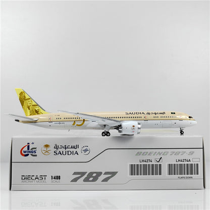 1:400 JC Wings SAUDIA BOEING B787-9 Passenger Airplane Diecast Aircraft Model