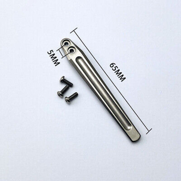 Deep Carry TC4 Clip + 3PCs. TC4 Screws for Rick Hinderer knives XM18 / XM24