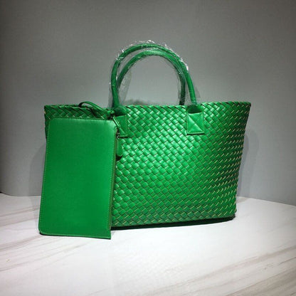 Snake Weaving Bag Shoulder Purse Vegetable Basket Large Shopping Bag 37*18*53 CM