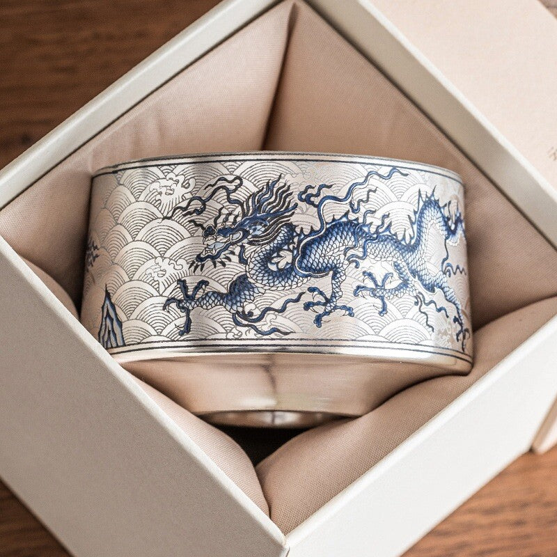 Blue And White Cup Household Tea Cup Large Capacity Ceramic Kung Fu Cup 160ml