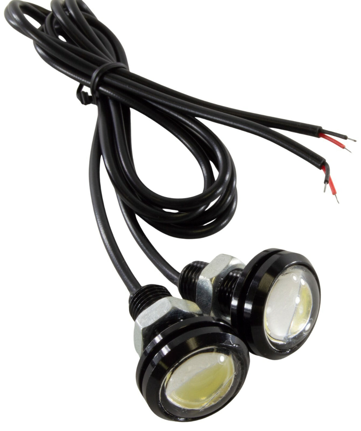 6 Pack White 3W LED Eagle Eye Bumper DRL/Fog Light Motorcycle Lights, Car, Moped