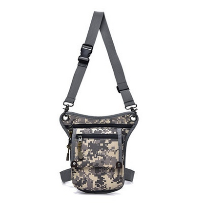 New Metal Detector Camouflage Bag Drop Leg Finds Pouch with Waist Shoulder Belt