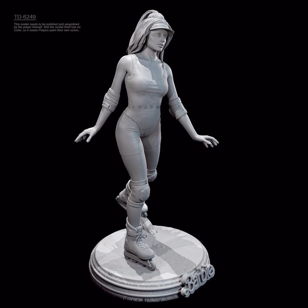 1/24 resin figure model kit Pulley Girl 3D Printing Unassembled Unpainted