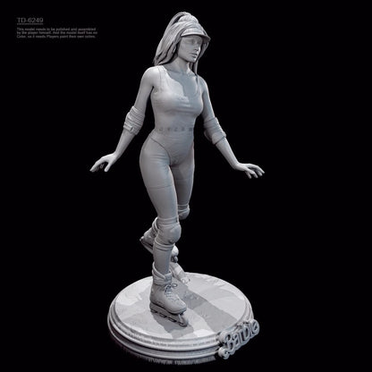 1/24 resin figure model kit Pulley Girl 3D Printing Unassembled Unpainted