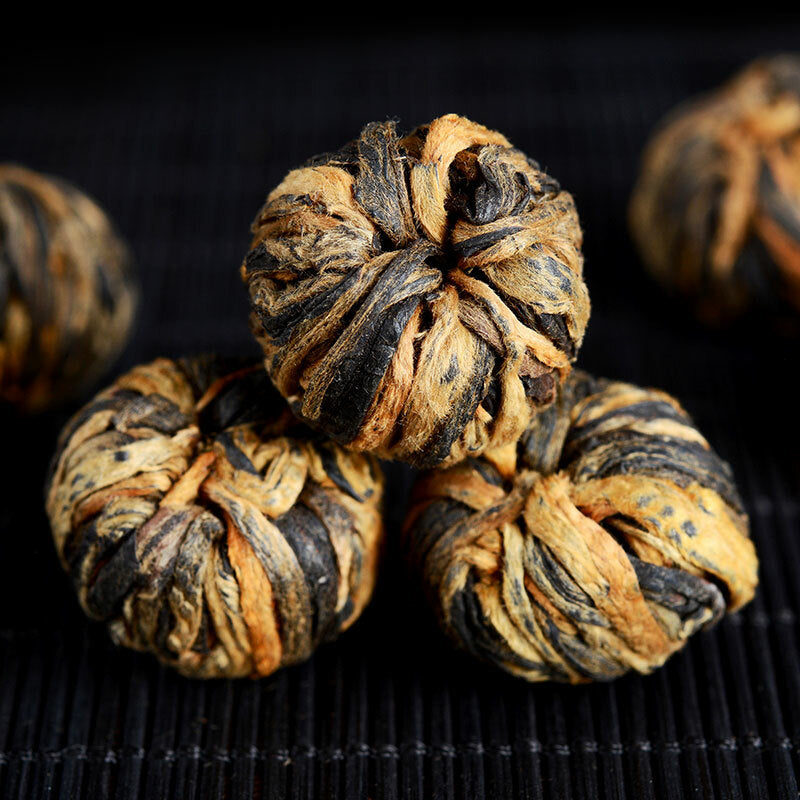 Yunnan Black Tea Dianhong Dragon Pearl Dian Hong Ball Buds 250g Tin
