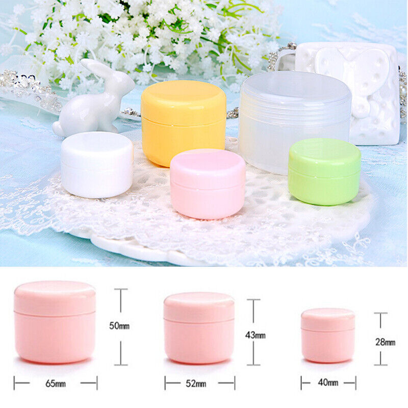 100g Reusable Bottles Empty Makeup Jar Pot Travel Face Cream Cosmetic Container~