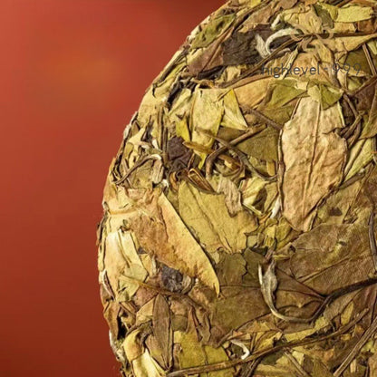 300g White Tea Cake Fuding 2023 Sun‑Dried Shoumei Floral Rock Sugar Leaf Tea