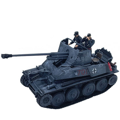 1:72 German Weasel Self-propelled Anti-tank Gun 2 Troopers Gray Painting Model